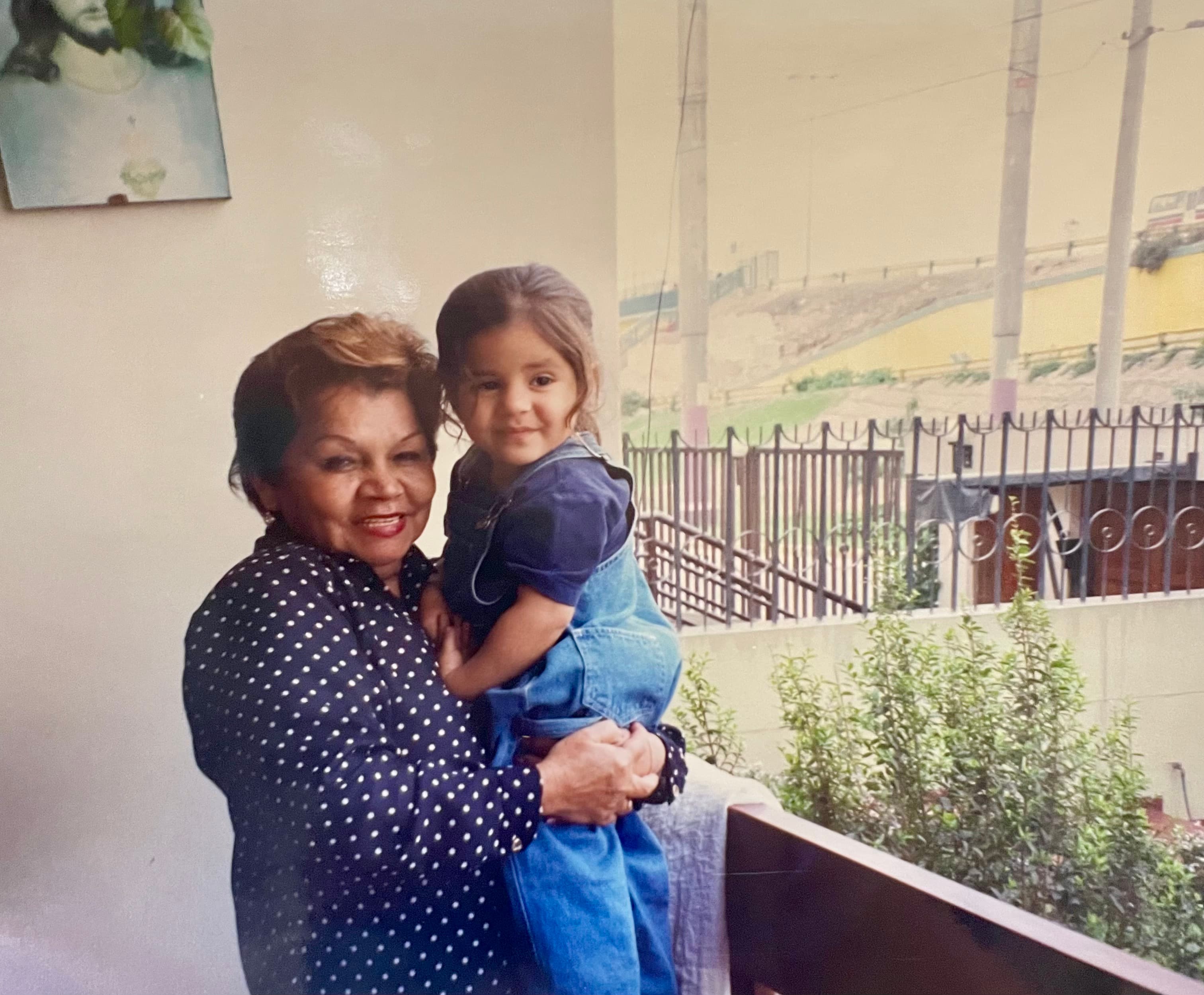 Carla with her grandmother